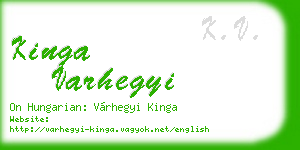 kinga varhegyi business card